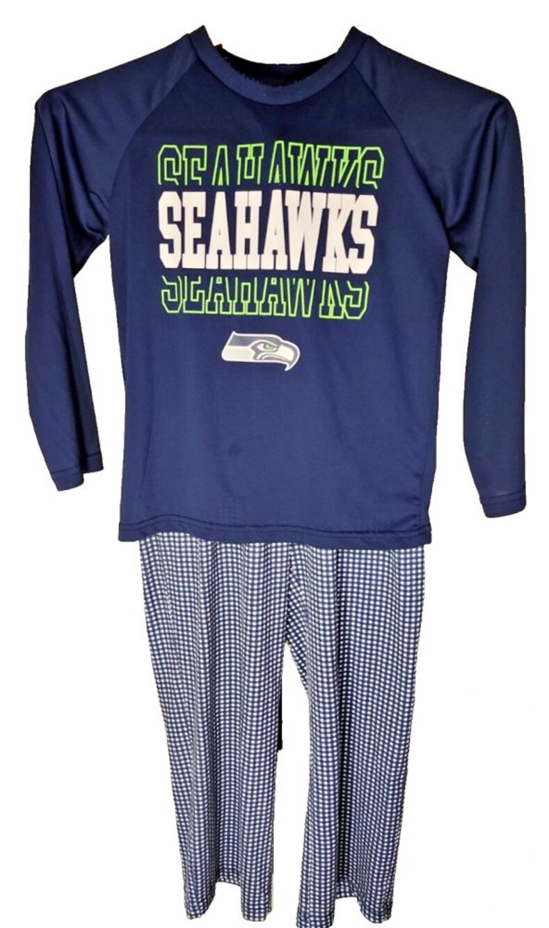 Seattle Seahawks Official NFL Apparel Boys S-6/7 Pajamas Sleepwear Football 0252